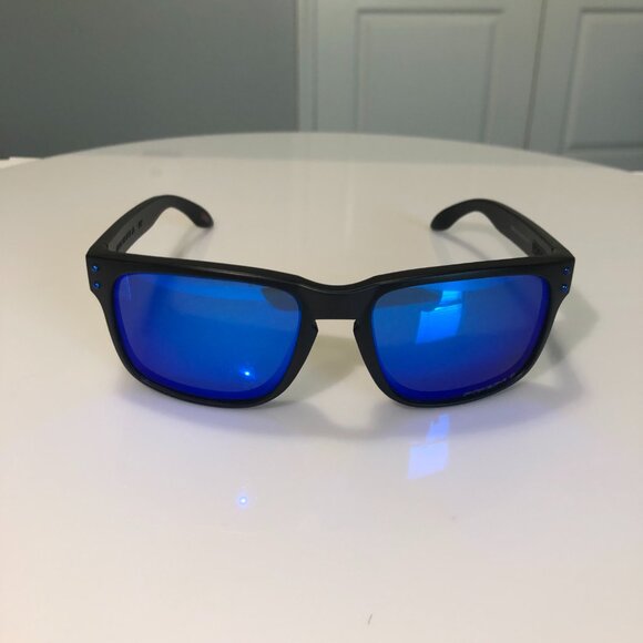 Blue Prizm Polarized OAKLEY HOLBROOK Black Matte Frame 9102 - Picture 6 of 9